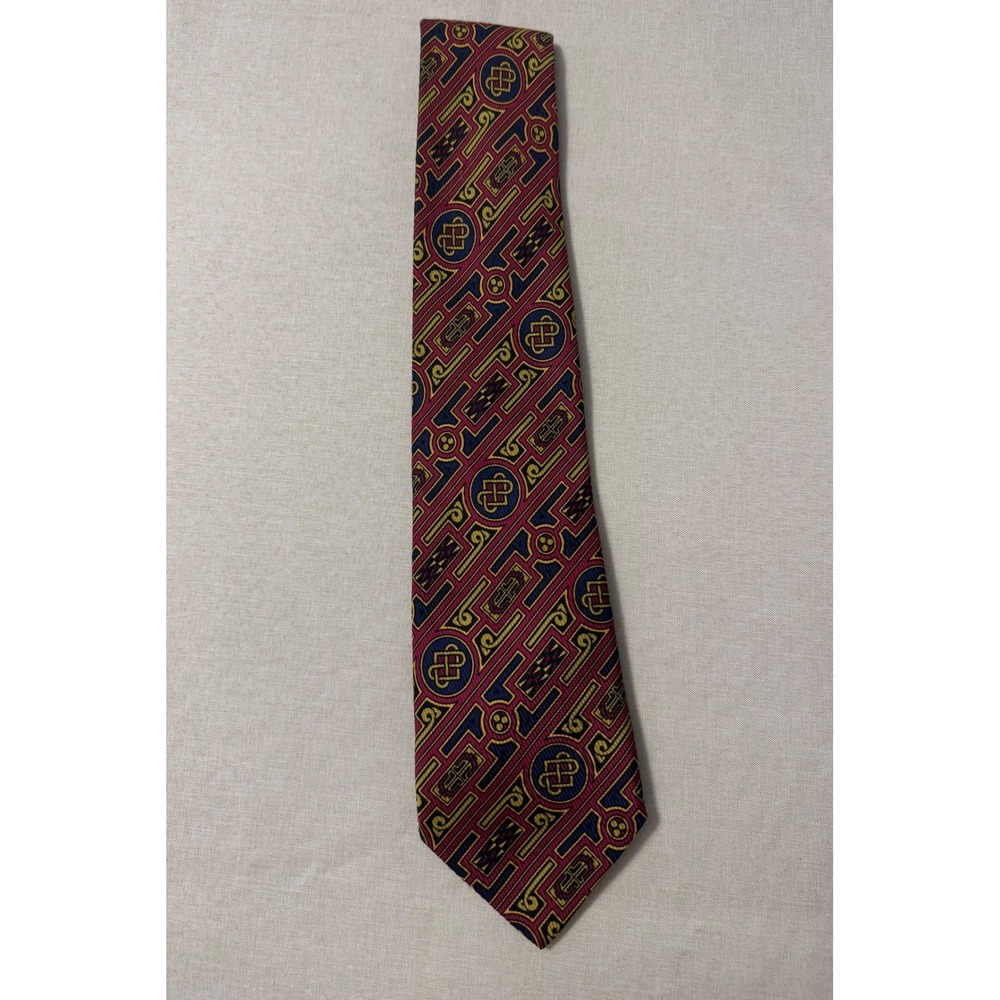 BSL Celtic Tie Collection‎ Ireland Hand Finished Celtic Burgundy Gold Blue